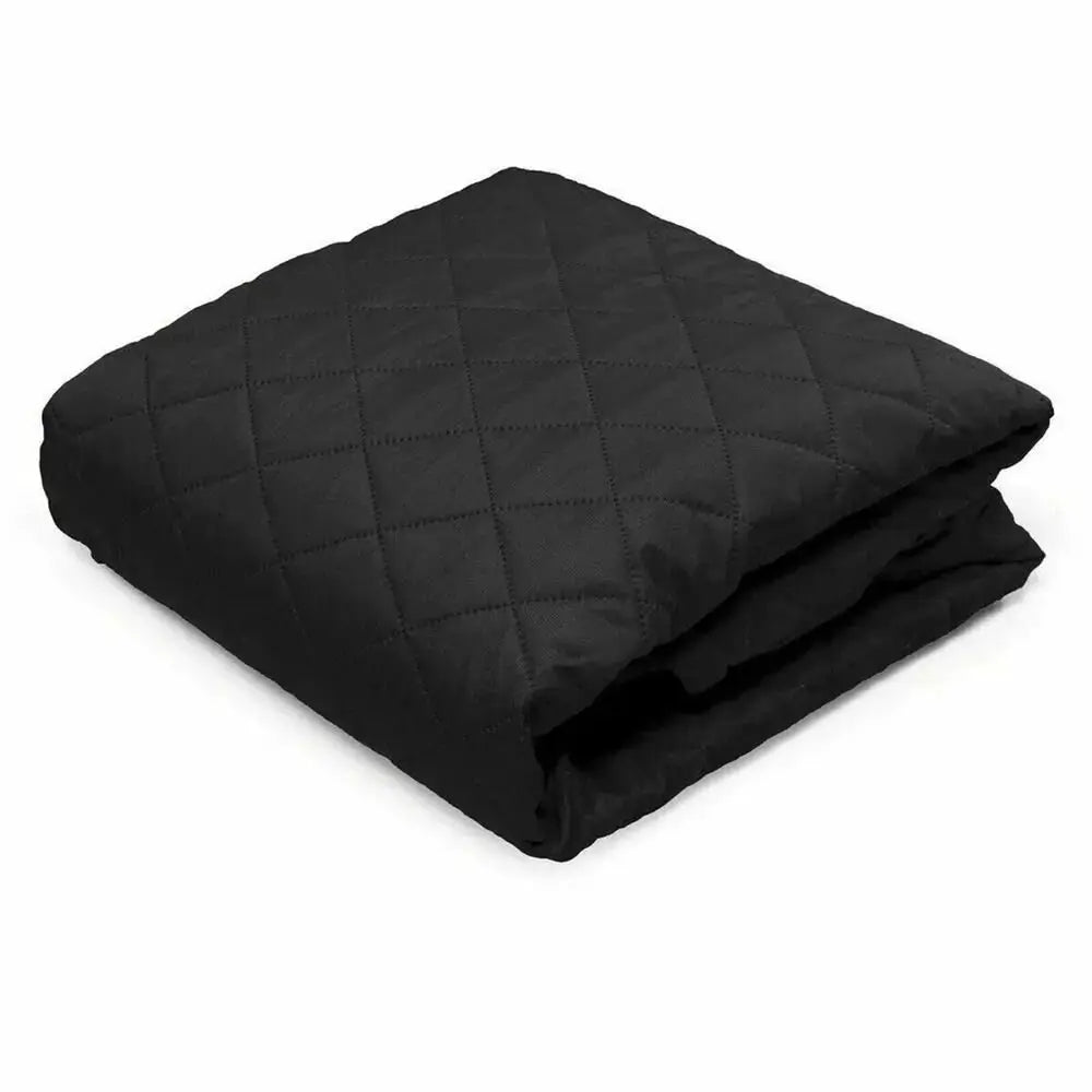 Soft Dacron quilted black sofa cover for 1/2/3 seater sofas, Simples Market anti-wear slipcover
