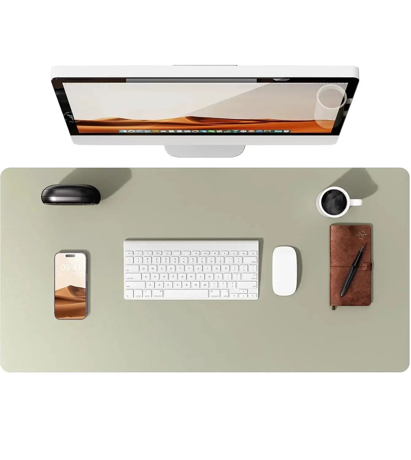 Large PU Leather Desk Pad Mouse Pad For Office Non Slip Leather Desk Mat Laptop Desk Pad Protector