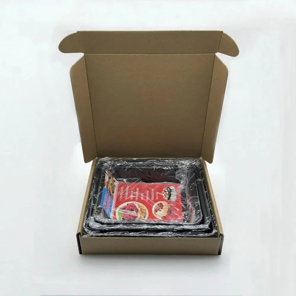 PrimeBake Carbon Steel Nonstick Roasting Pan Rectangular Bakeware For Bread Cakes Pastries Versatile Kitchen Essential