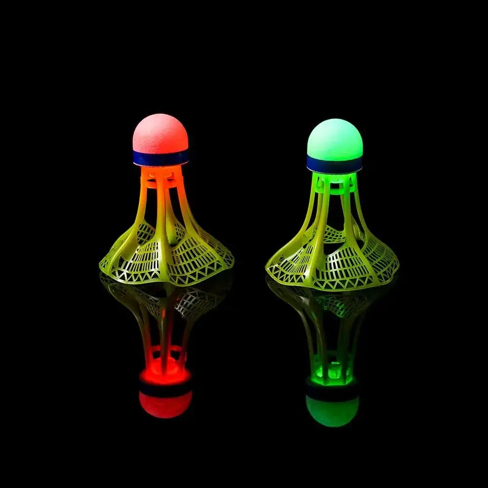 Glow In The Dark LED Badminton Shuttlecocks Windproof Design For Practice And Nighttime Play Pack Options 1 2 5
