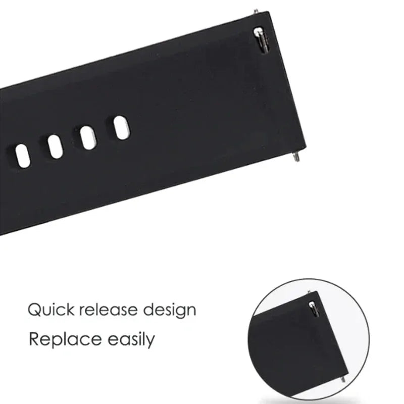 Hot Sell 20MM 22MM Silicone Watch Strap 20/22mm Universal Watchband Wristwatch Band for P22 Smartwatch &Other Watches Bracelet