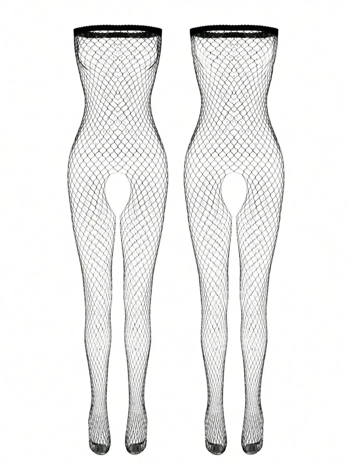 Velouria Open Crotch Mesh Lingerie Bodysuit Exposed Breasts For Bold Confidence Silhouette