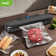 SaengQ Vacuum Sealer Packaging Machine CE Certified With Free 10 Pcs Vacuum Bags For Household Food Sealing