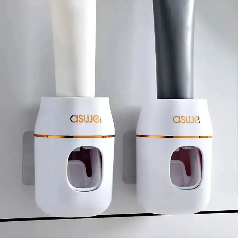 BrightSpace Auto Toothpaste Squeezer And Wall Mounted Storage Rack For Fresh Refills