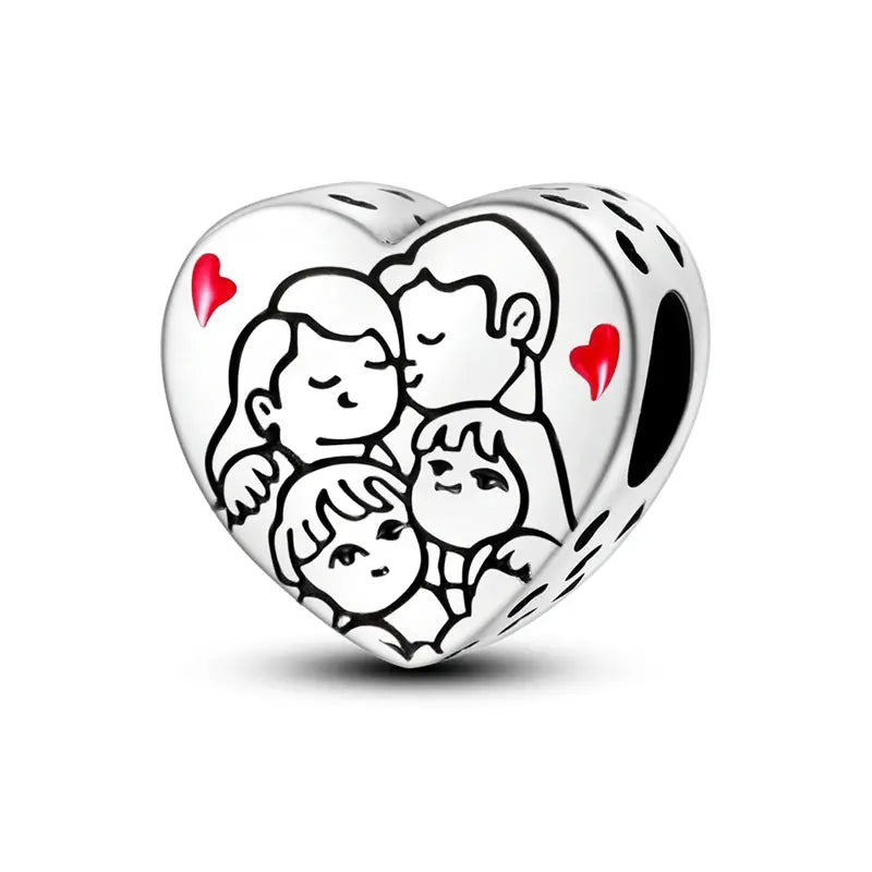 925 Silver Charms Beads for Pandora Style Bracelets Women Animal Charms in Blue Red Green Pink Yellow Gift