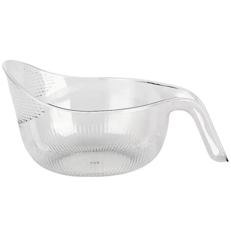 HomePro All in One Rice Rinser Bowl Drainer Cup Strainer and Basin for Easy Washing and Draining Versatile Kitchen Tool