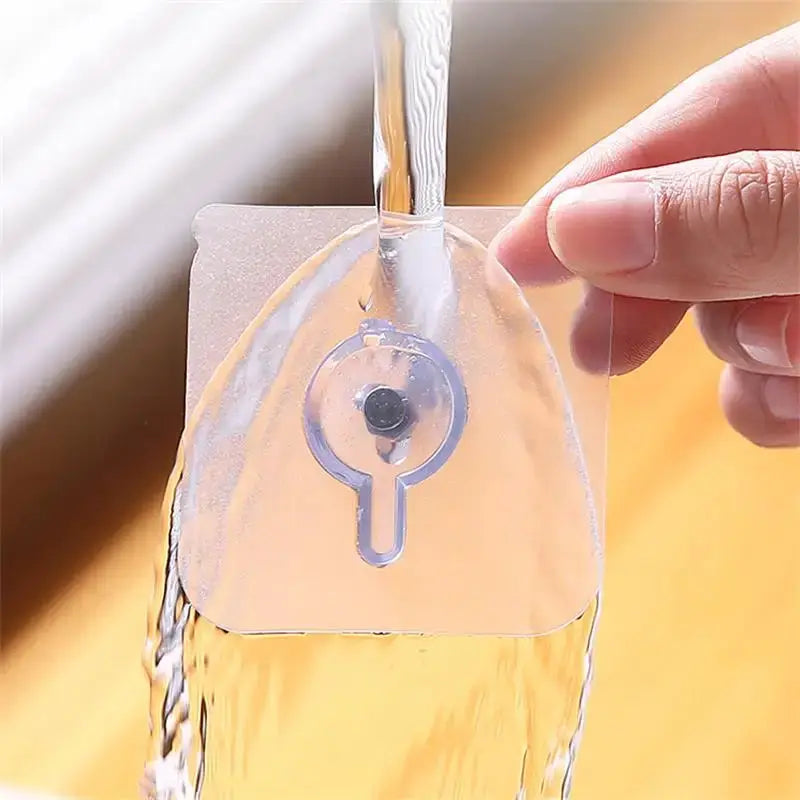 10 Pieces Transparent Traceless Self Adhesive Wall Nails For Photos Frames Murals Multipurpose Hangers No Drilling