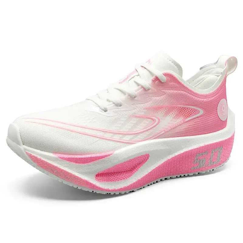 Unisex 2025 Full Carbon Plate Running Shoes For Marathon Racing Lightweight Breathable Bounce Cushion Sports Sneakers