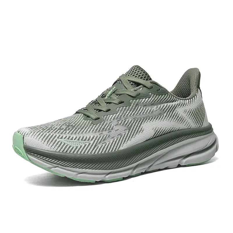 Men's Running Shoes Breathable Mesh Cushioned Non Slip Sneakers