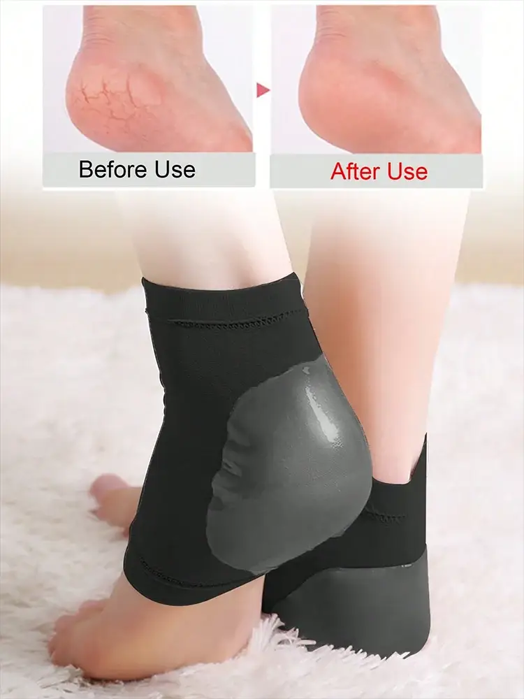 High Elastic Crack Proof Socks Cover For Moisturizing Heels Silicone Heel Socks For Dry Cracked Skin And Callus Repair