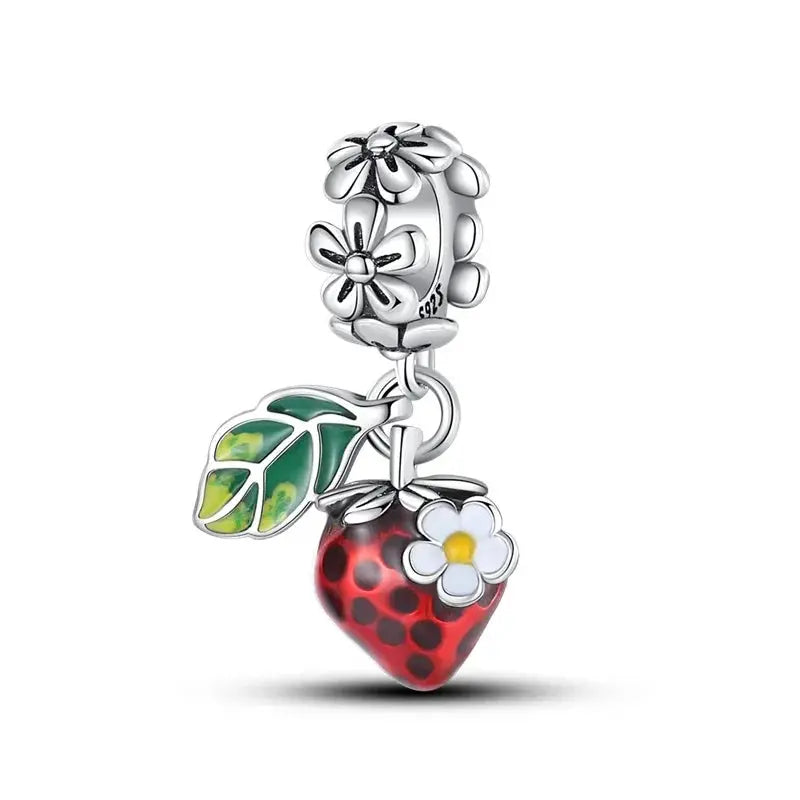 925 Sterling Silver Pendant Beads Carnivorous Plant Monster Charm Trendy Collection For Bracelet And Necklace Jewelry