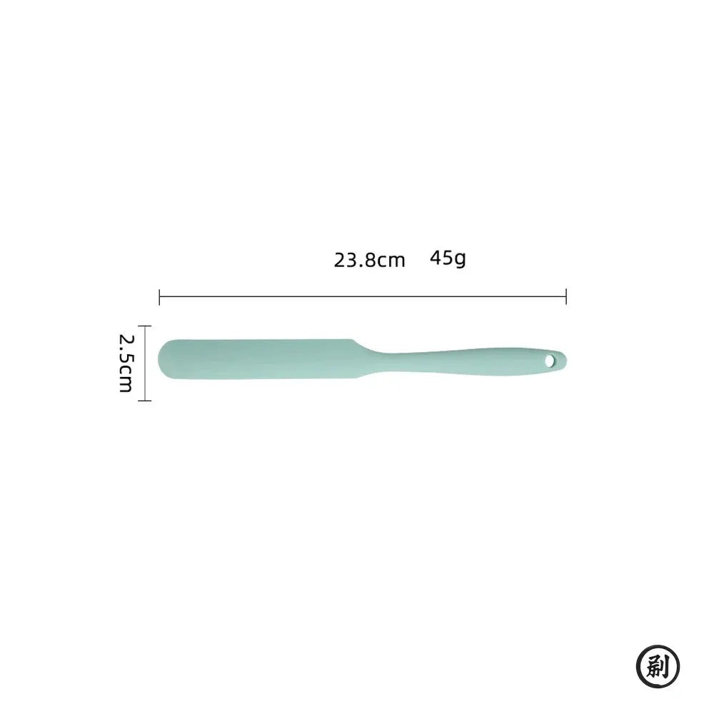 Food Grade Silicone Cream Scraper And Cake Spatula With Long Handle Heat Resistant Kitchen Baking Tool