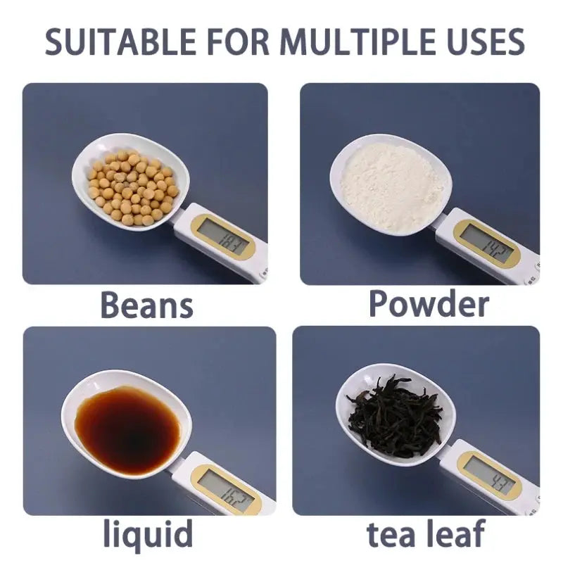 LCD Digital Measurement Adjustable Weighing Spoon Kitchen Scale Electronic Measuring Spoon For Coffee Powder And Baking