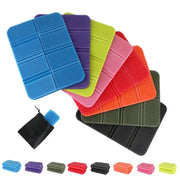 Foldable XPE foam outdoor mat set; moistureproof picnic/camping seat cushions in 8 colors with pouch, Simples Market.