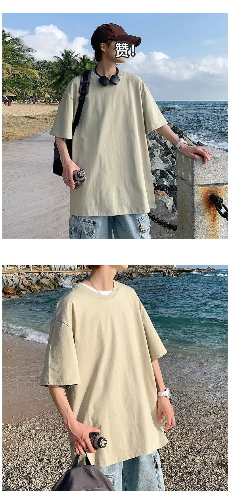 Oversized Summer Short Sleeve Men's T Shirt New Fashion Solid Loose O-Neck T Shirts Mens Cotton Hip Hop Streetwear Top Tees 5XL