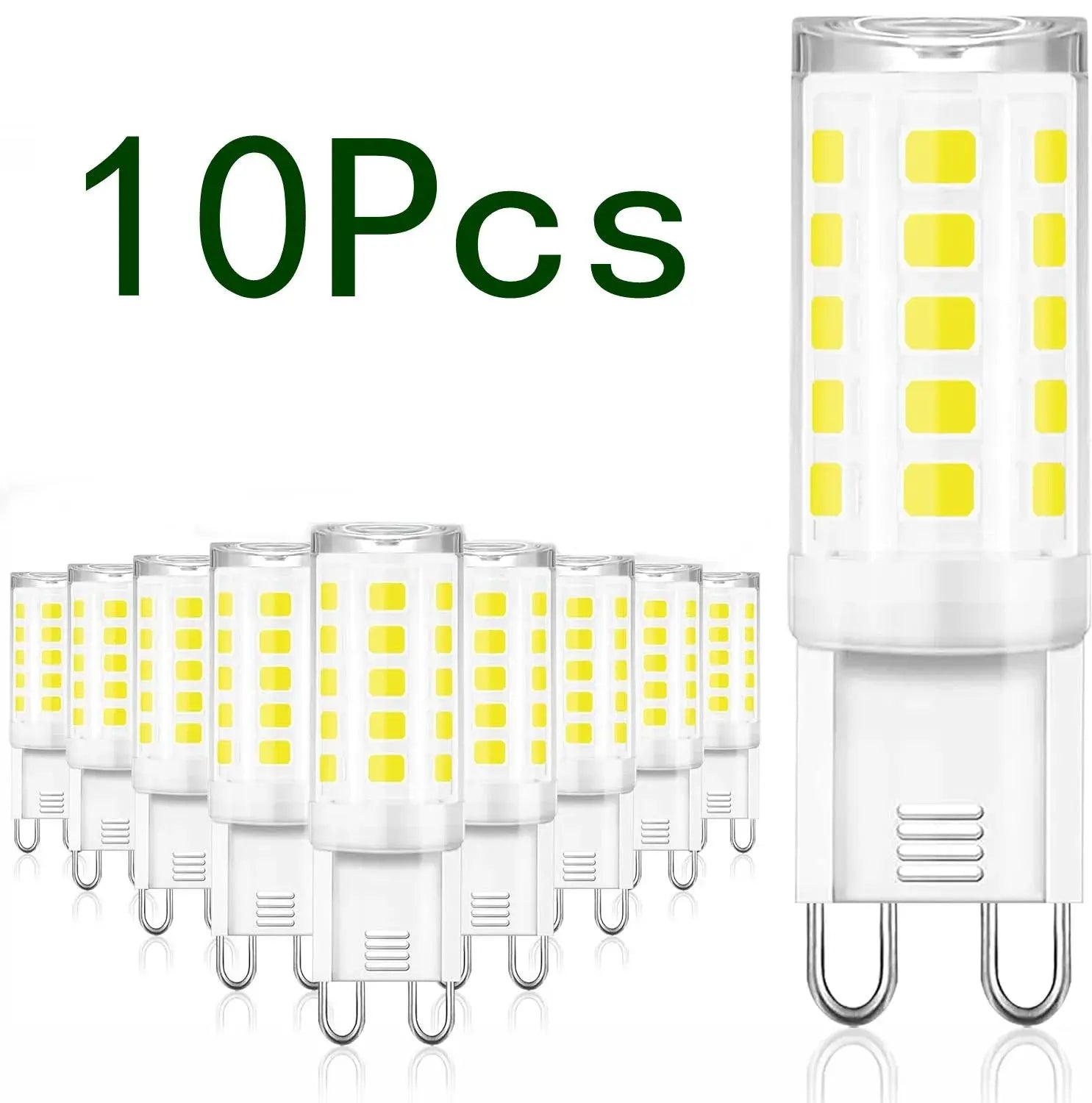 10 Pack G9 LED Bulbs 7W Ceramic SMD 2835 Warm White Cool White Spotlight 220 240V Replace Halogen