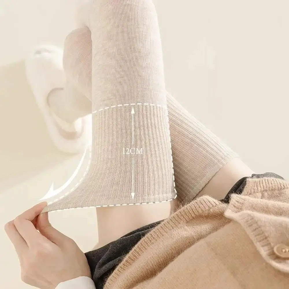 Velvet Winter Thigh High Socks For Women 100cm Lengthened Over The Knee Stockings For Warmth