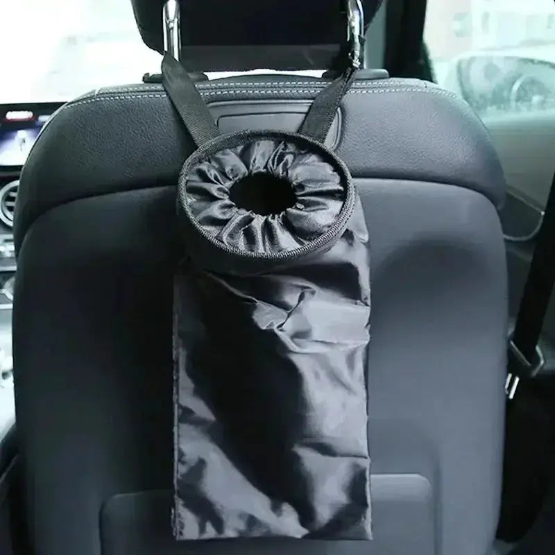 Car Back Seat Trash Can Holder Oxford Cloth Hanging Litter Bag Car Waste Bin Storage Organizer 1PCS
