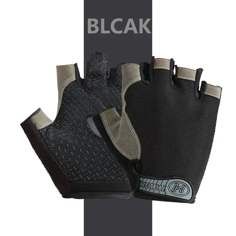 Unisex Half Finger Sports Gloves With Wrist Guard For Cycling Gym Weightlifting Hiking Boxing