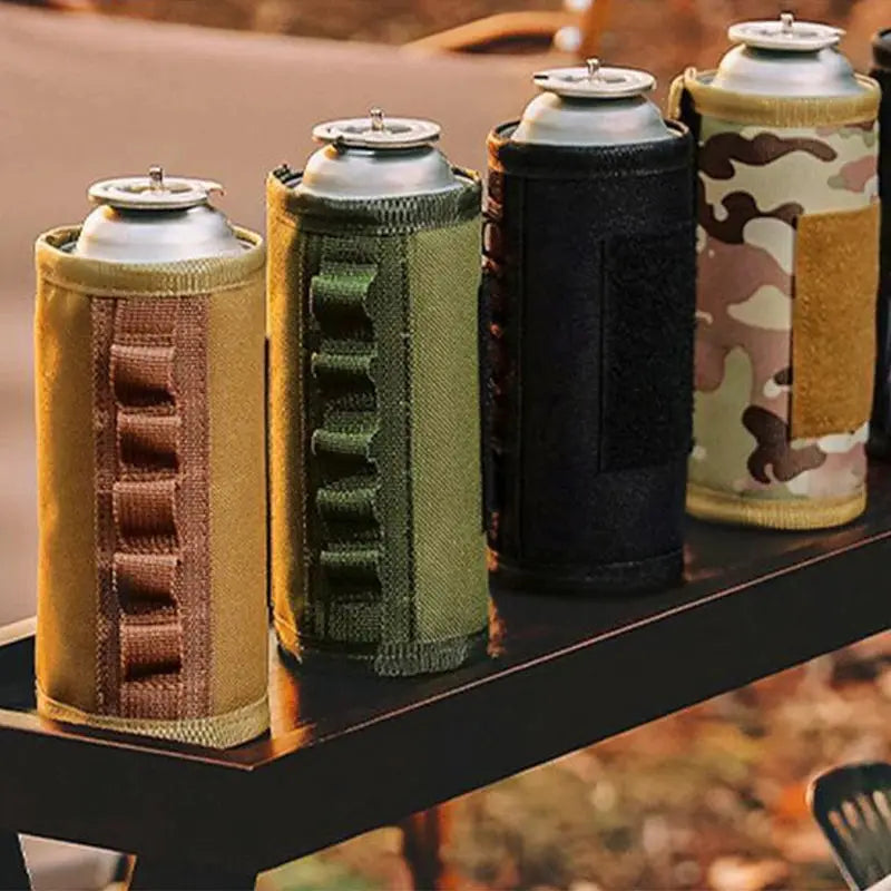 Outdoor Camping Gas Can Protective Cover Tactical Fuel Cylinder Sleeve Anti Fall Protection