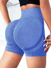 FlexiFit Women Yoga Shorts Seamless High Waist Fitness Shorts With Breathable Stretch for Yoga Running and Gym