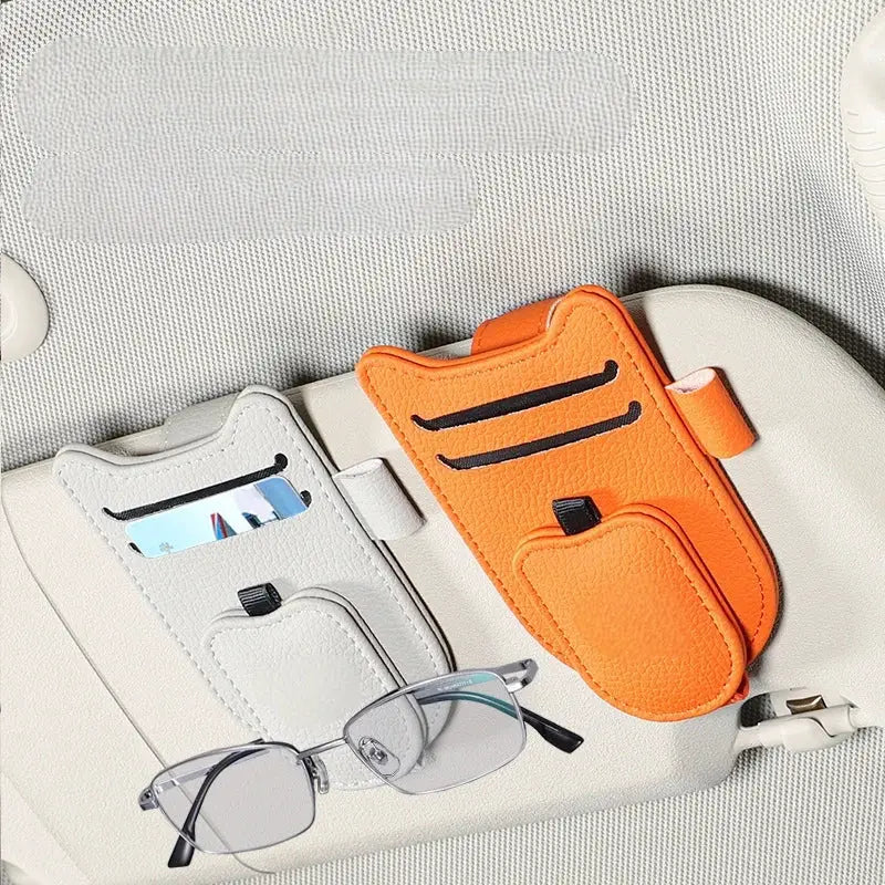 Magnetic Car Sunglasses Holder Sun Visor Clip Eyeglasses Hanger Portable Ticket Card Clip Auto Accessories