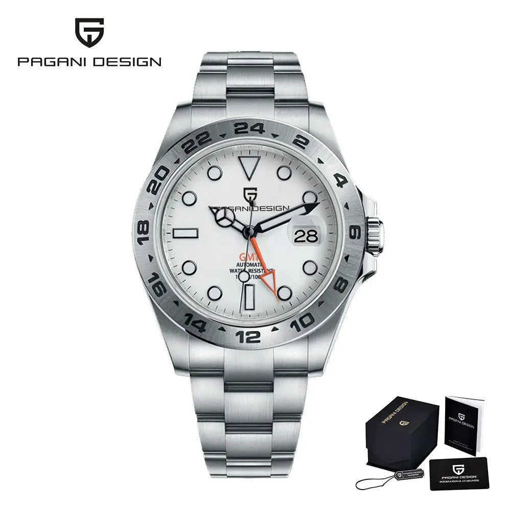Pagani Design PD1682 GMT Diver Watch 42mm Sapphire Crystal Automatic Mechanical 100m Water Resistant
