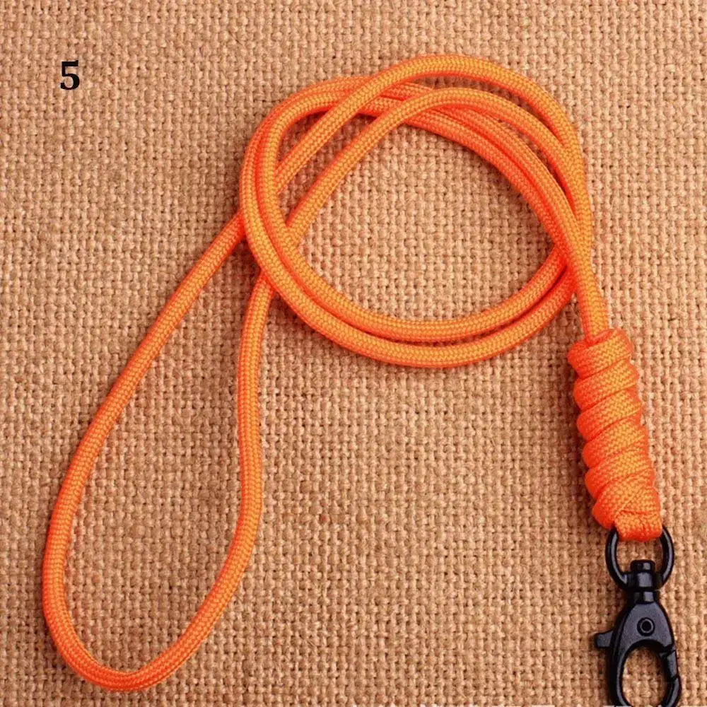 Paracord Keychain Lanyard With Rotatable Buckle High Strength Parachute Cord For Survival Backpack And Key Ring