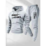 2025 Autumn Winter Hooded Sportswear Two in One Set Hoodie and Pants for Casual Fashion and Comfort