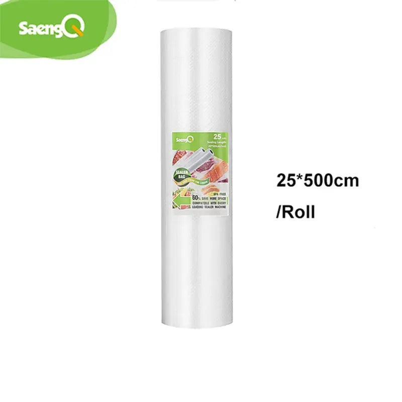 SaengQ Vacuum Sealer Bags Rolls 12 15 20 25 30 CM BPA Free Multi Layer