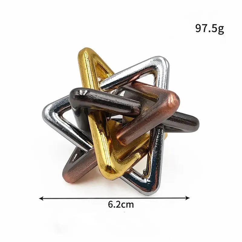 Lock Puzzles Classic IQ Metal Brain Teaser Baffling Puzzle Game Toy for Children and Adults Gift