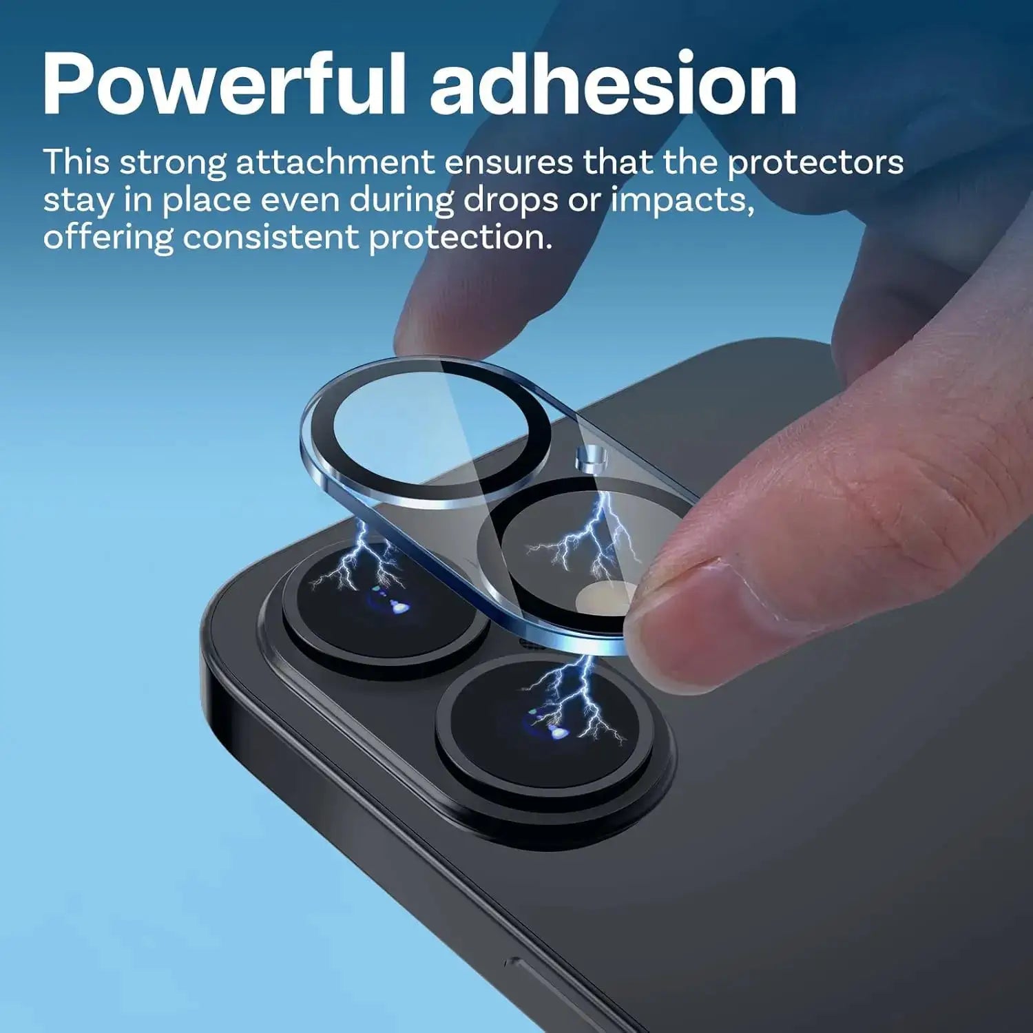 Simples Market camera lens protector for iPhone 13–17 series; tempered glass lens cover with ring for secure adhesion.