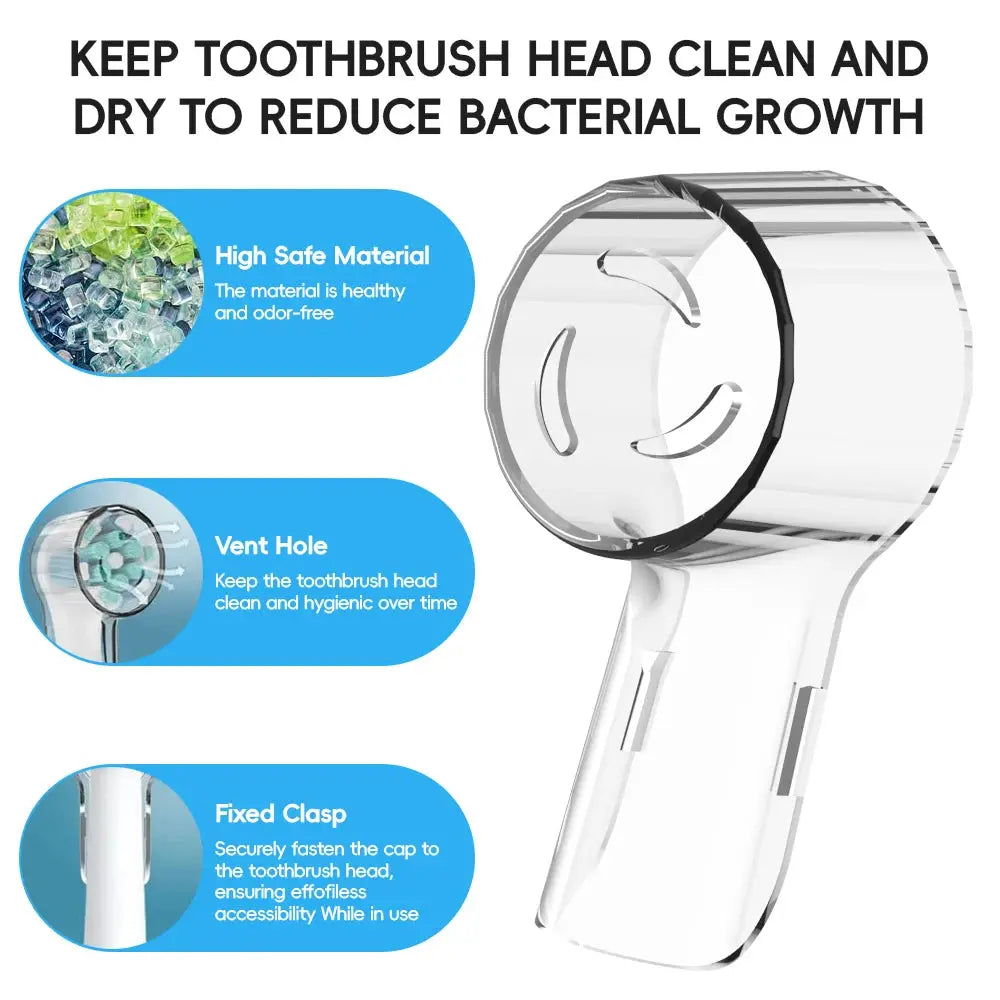CleanGuard Dustproof Caps For Braun Oral B Io Series Electric Toothbrush Heads Protects From Dust And Germs