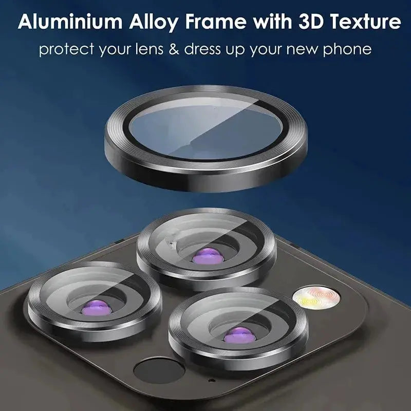 NovaGuard 3 Pack Camera Lens Glass Protectors For iPhone 11 12 13 14 15 16 Pro Max Mini Plus Crystal Clear Protection
