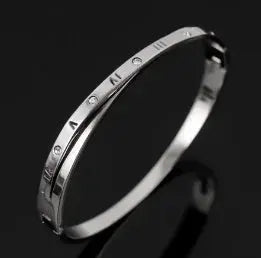 Stainless Steel Zirconia Bracelet For Women Fashion Jewelry Bangles Elegant Accessory