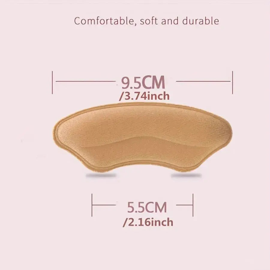 8 Pack Self Adhesive Heel Pads for Big Shoes Memory Foam Heel Protectors Improve Fit and Comfort Prevent Heel Slippage