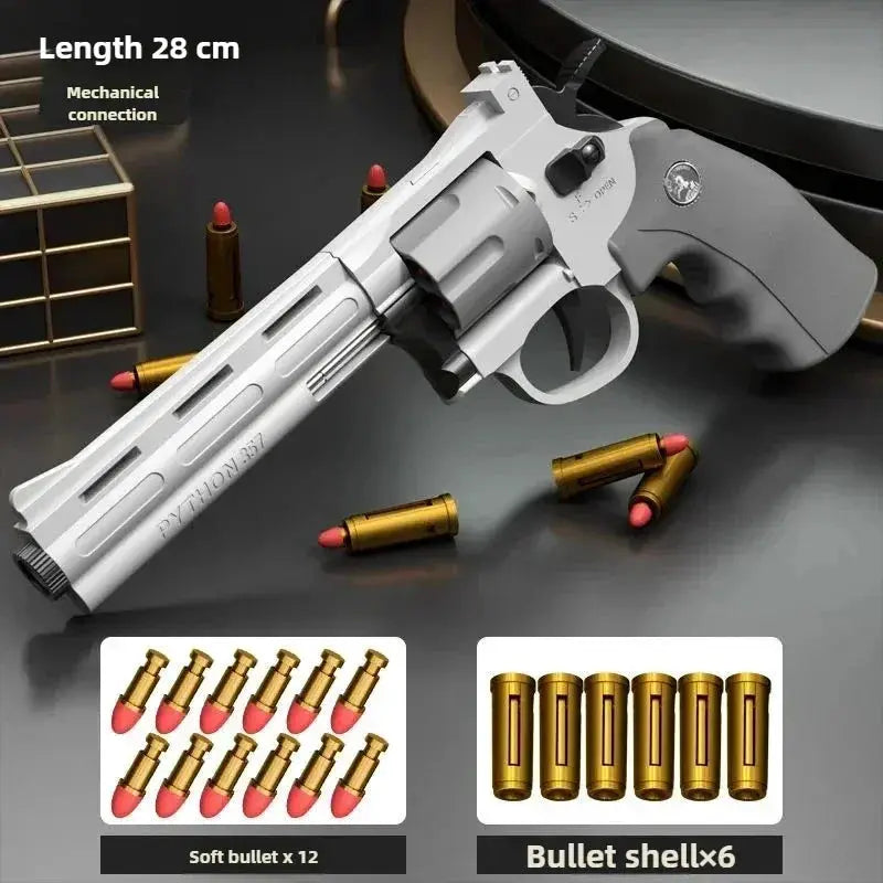 Magnum ZP5 357 Automatic Continuous Soft Dart Blaster Toy With Safe Darts Outdoor Action Play Set For Kids And Adults