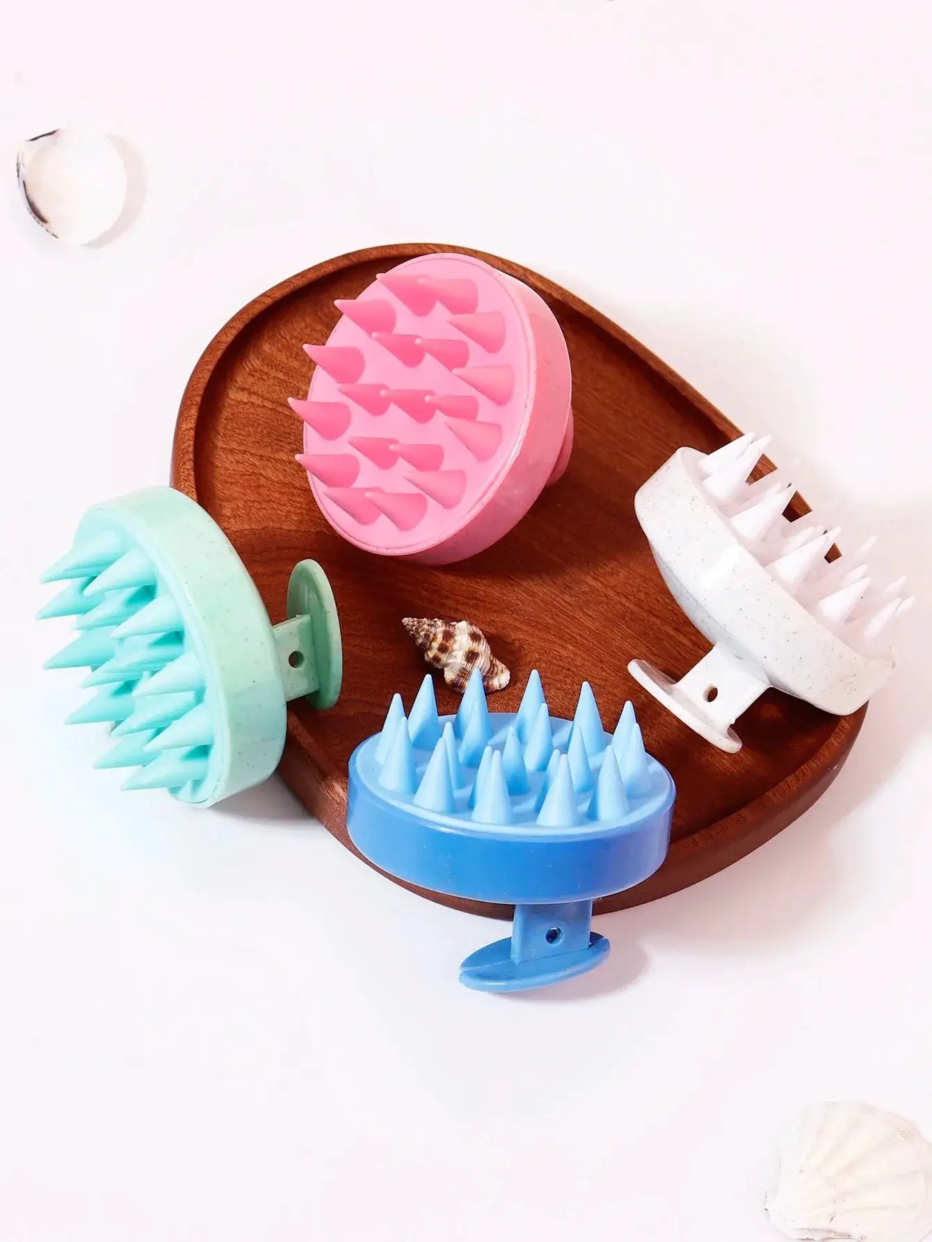 Silicone Scalp Massage Brush for Hair Wash and Shower Spa Soft Body Massage Tool for Hair Care