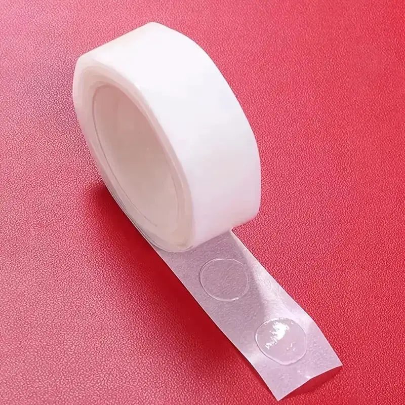 100 Pieces Per Roll Double Sided Removable Clear Stickers For Balloons And Party Decorations Christmas Wedding Birthday