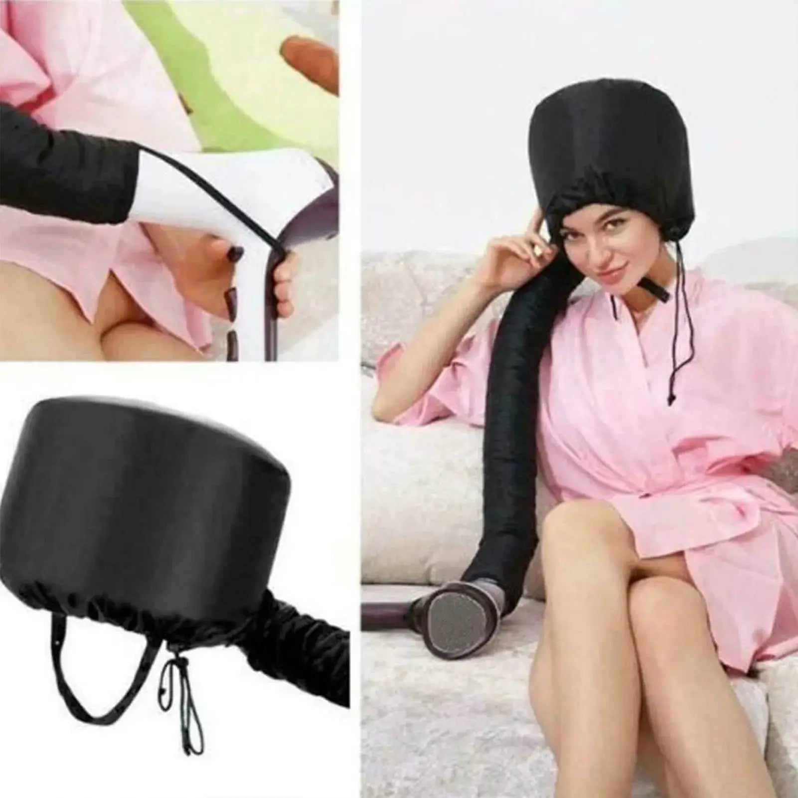 Hair Dryer Steamer Cap Reusable Drying Hat For Home Spa Salon Styling And Deep Conditioning