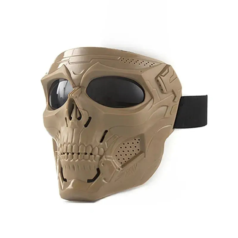 IronPulse Skull Mask Goggles Windproof Tactical Face Shield for Motorcycle Riding and Outdoor Sports