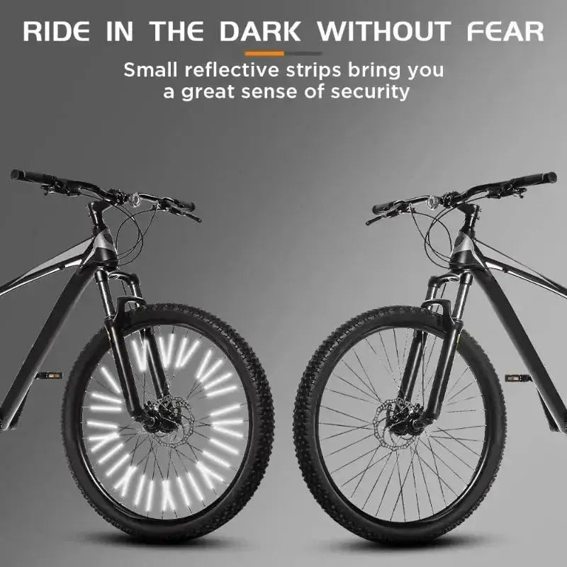 12 Pack Reflective Mount Clips For Bicycle Wheel Spokes Spoke Reflector Strips For MTB Bike Night Visibility