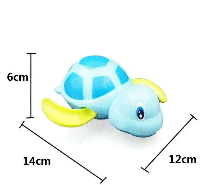 Cute Cartoon Tortoise Water Toy For Babies Clockwork Bathtub Turtle Wind Up Chain Beach Bath Toy