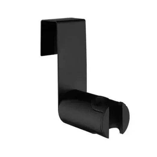 Bidet sprayer holder, black stainless steel wall-mount bracket Simples Market