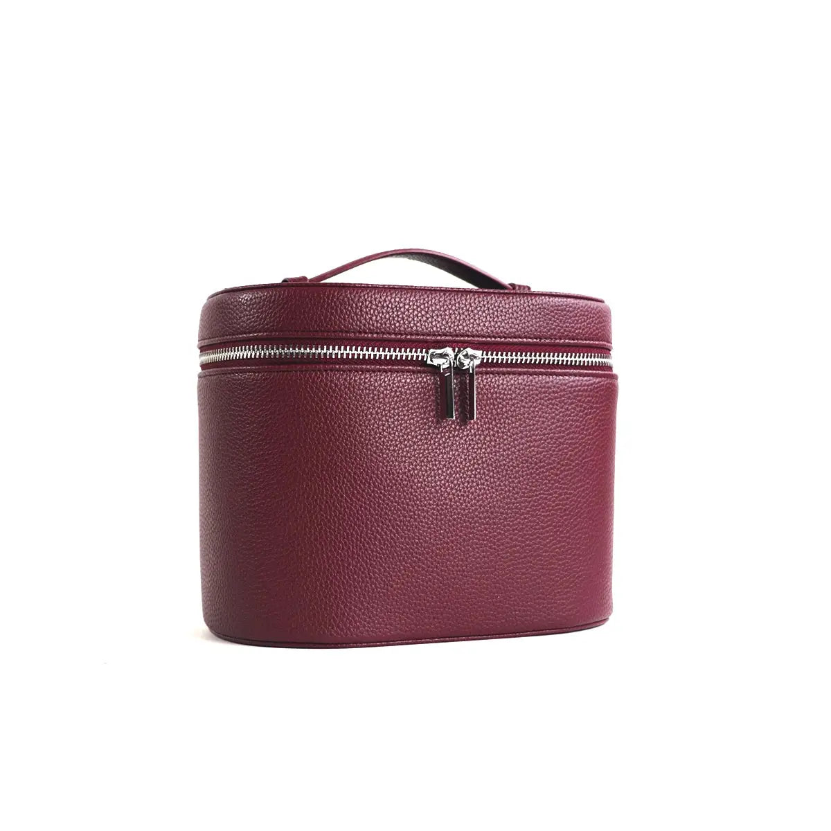 VoyageLux PU Leather Cosmetic Box With Internal Organizer Large Capacity Travel Makeup Bag With Customizable Names
