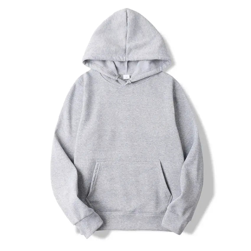 NovaWear Unisex Solid Color Hoodie Sweatshirt All Season Comfort Regular Fit Polyester Knit