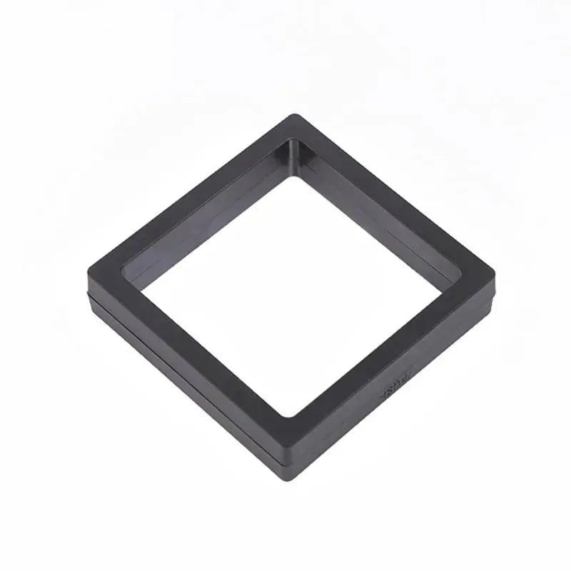 7x7cm 3D Suspension Shadow Box Jewelry Display Stand Ring Pendant Holder Case Presentation