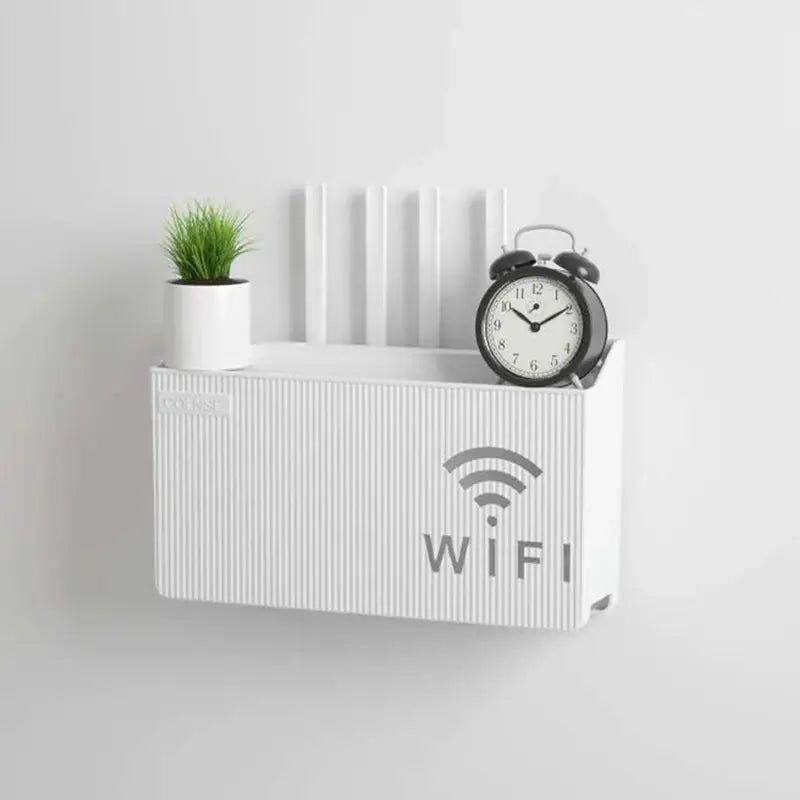 Router And Set Top Box TV Storage Rack For Cable Management Durable Plastic Organizer