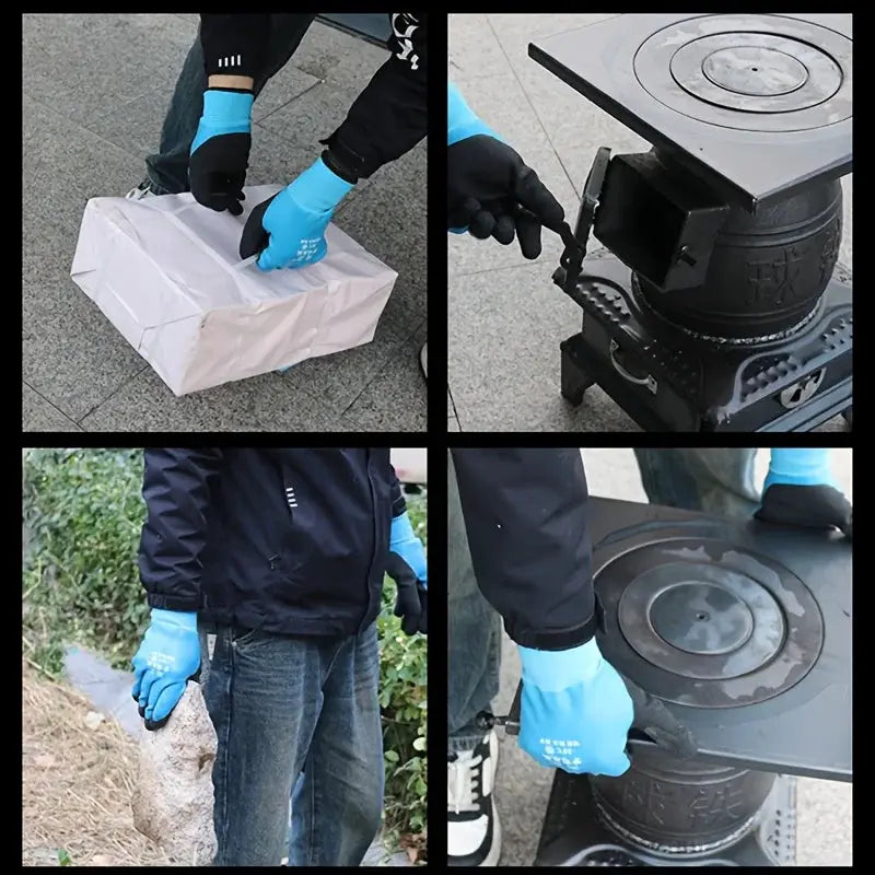Men Cold Weather Waterproof Winter Work Gloves Warm Durable Mechanical Gloves For Cold Conditions