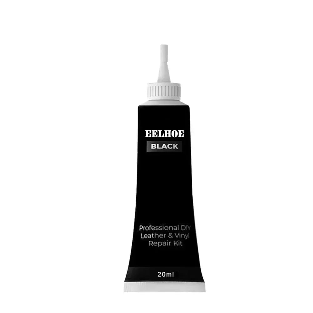 EELHOE black leather repair paste, 20ml, for car seats and vinyl upholstery